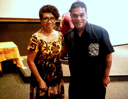 Ms. Peta Siulepa with Mr. Kuki Tuiasosopo