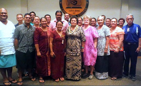 Congresswoman Amata with ASCC Faculty